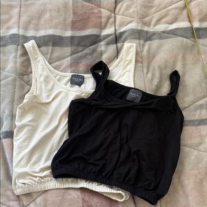 Olivia Rae Black and Cream Camisoles